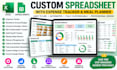 create excel google sheets budget planner expense tracker meal planner
