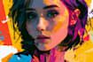 draw abstract portrait art