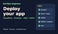 deploy your web app to cloudflare, firebase or AWS with github actions
