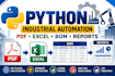 build custom python industrial automation software and tools