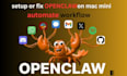 setup open claw openclaw  clawdbot and install n8n openclaw ai agents