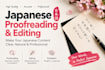 proofread and edit your japanese content
