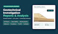 prepare and review geotechnical investigation reports