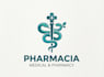 create snake logo for medical and pharmacy brands