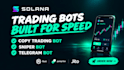 develop solana trading bot, copy trading bot, sniper bot and pumpfun bot