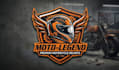 design creative helmet logo for motorcycle