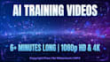 create ai training videos, stock footage and background