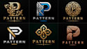 design a professional, geometric, abstract, modern, decorative, pattern logo