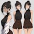 create anime character sheet and custom reference art