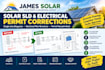 revise solar single line diagrams and electrical permit plans