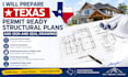 prepare texas permit ready structural plans and sign and seal drawings