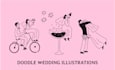 draw custom wedding illustrations for stationery