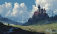draw custom landscape illustrations and scenic backgrounds