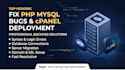 fix PHP mysql bugs and deploy website on cpanel