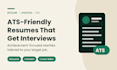 an ats friendly resume that gets interviews