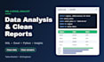 do sql data analysis and data cleaning for business reports