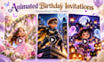 create a personalised animated birthday invitation video