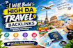 build high da travel backlinks