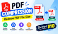 compress and reduce PDF file size