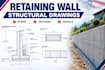create retaining wall structural drawings, details and plans