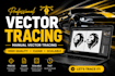 vector trace blur image to vector, png to svg, ai eps