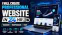 create a proffesional website in 24 hr