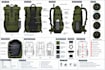 create bag tech pack, handbag design,backpack, tote bag, purse flat sketch