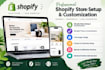 design and setup shopify store or shopify website