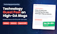 build high quality technology backlinks on high da websites
