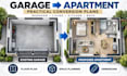 design your garage apartment conversion with a practical residential floor plan
