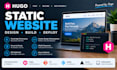 build fast responsive hugo static website design