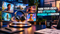 create a professional ai animated promotional video