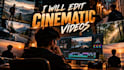 create cinematic video edits with professional color grading