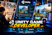 do professional unity environment, unity vfx game development
