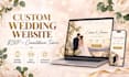 design a custom wedding website with rsvp and countdown