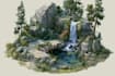 do a fantasy environment, landscape design