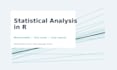 run your statistical analysis in r