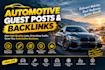 build automotive backlinks with niche relevant guest posts