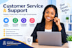 provide professional customer service and virtual assistance