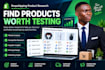 research problem solving dropshipping products with market validation