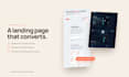 design and develop a fast responsive landing page in react