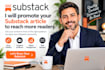 do viral promotion for your substack article