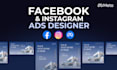 design meta ads creative, high converting static facebook ads