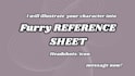 draw furry ref sheet furry oc