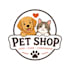 cute professional pet shop dog and cat logo