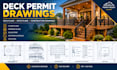 design deck permit drawings, deck plans, patio plans and construction drawings