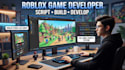develop a roblox game, roblox scripting, map and roblox studio