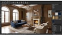 design realistic millwork and 3d modeling living room layout with 2020 software