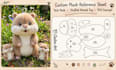 create a custom plush sewing pattern stuffed animal plushie reference sheet
