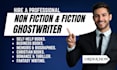 ghostwrite fiction, nonfiction, romance, motivation, memoir, selfhelp cook ebook